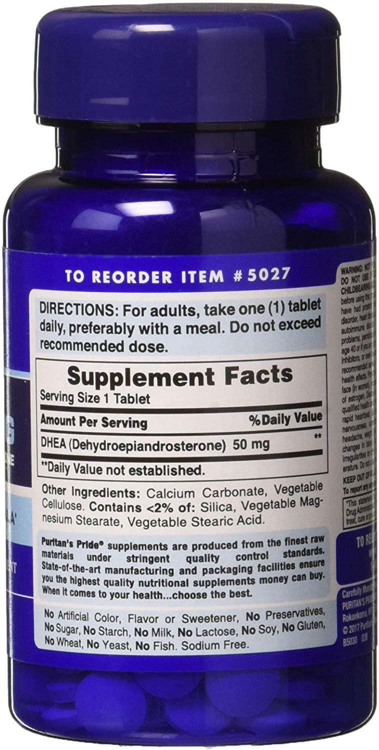 Puritan’S Pride Dhea 50MG50Serv.50Tabs. Maxmuscle Elite